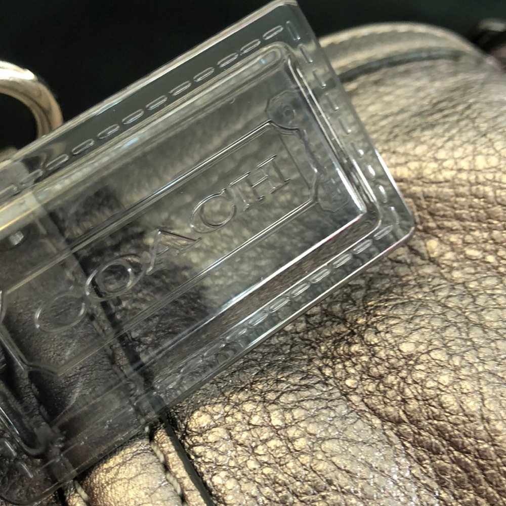 Lovely COACH grey/silver color shoulders Bag - Picture 11 of 15